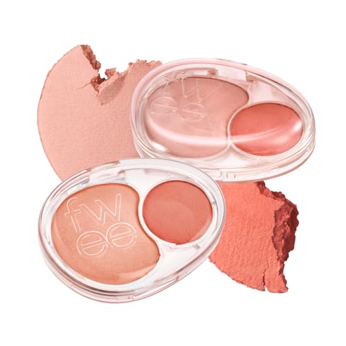 fwee Mellow Dual Blush CR02 Baby Smile 0.25oz - Longwear Jelly Texture