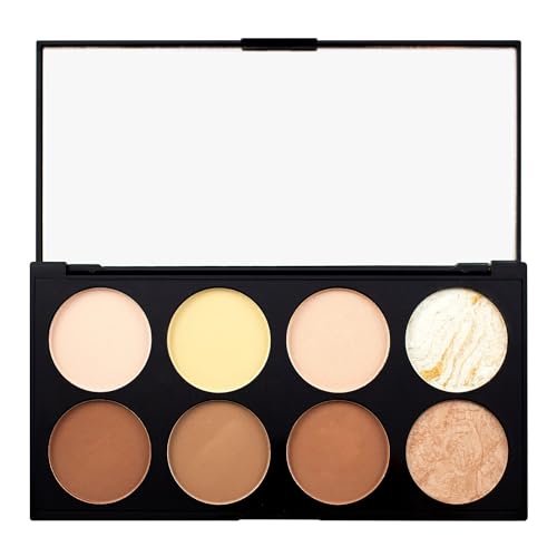 Revolution Ultra Contour Face Palette - 8 Powder Shades for Sculpting
