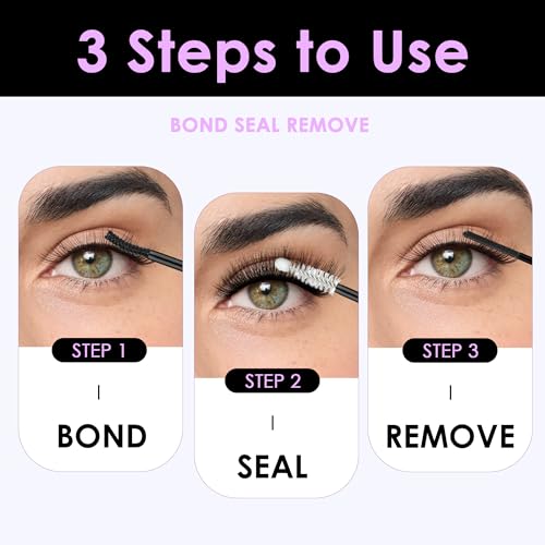 GAQQI Lash Bond and Seal Set | Waterproof Cluster Lash Glue Kit