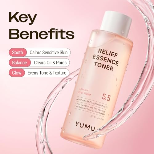 YUMU Licorice Relief Toner for Sensitive Skin - Hydrating & Soothing