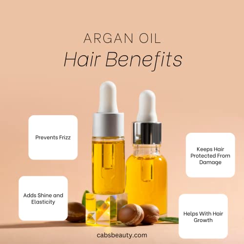 Cab's Moroccan Argan Oil Hair Serum – Repairing & Shine Treatment (2-Pack)