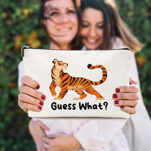 VICBOU GuessTiger Cute Tiger Makeup Bag for Women & Girls