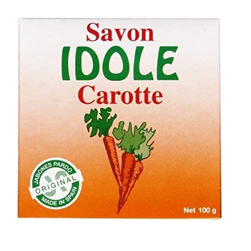 Idole Carrot Exfoliating Soap 3.53 oz - Pack of 2 for Brightening & Blemish Care