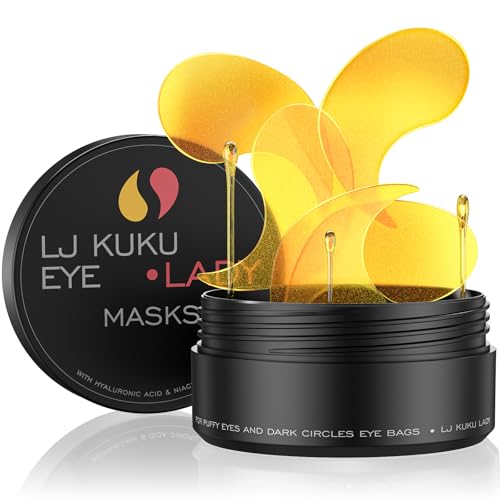 Gold Eye Patches - Hydrogel Masks for Dark Circles & Puffiness, 60 PCS