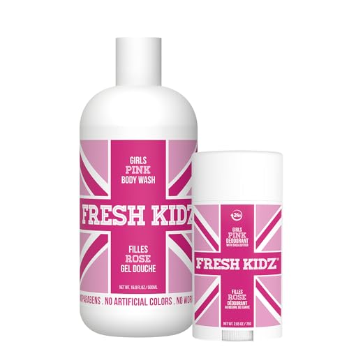 Fresh Kidz Girls Pink Body Wash & Deodorant Set - 16.9 fl oz