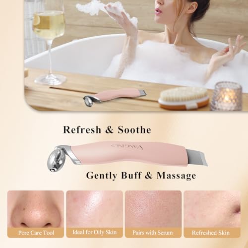 Vangines Stainless Steel Ice Roller & Facial Cleansing Brush Skincare Set