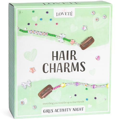Hair Charm Kit for Girls – Beaded Accessories Craft Set for 4