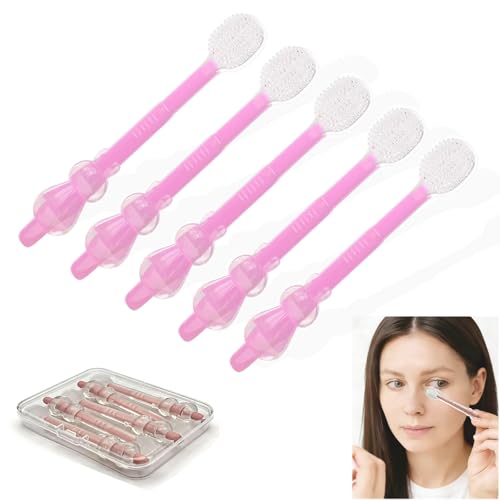 Pink Eyelid Margins Cleansing Brushes for Sensitive Skin - 5Pcs
