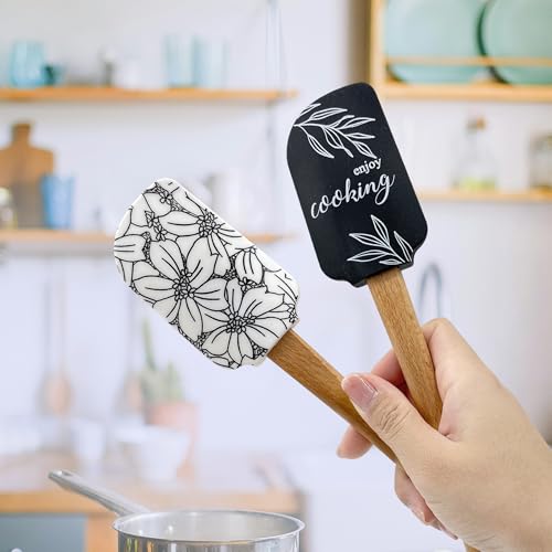 Silicone Spatula Set - 2-Piece Non-Stick Kitchen Utensils