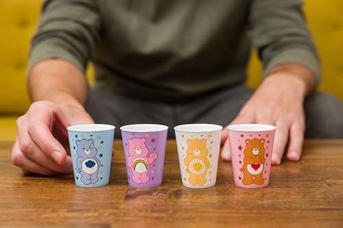 Care Bears Mini Plastic Cup Set - 4 Pack, 1.5oz for Kids