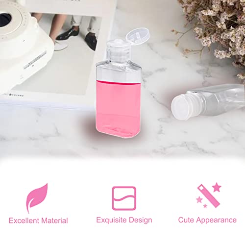 40 Pack 2 Oz Refillable Travel Bottles with Flip Cap