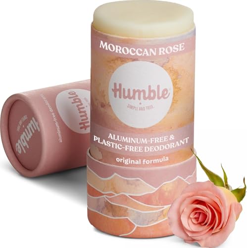 Humble Aluminum-Free Deodorant - Moroccan Rose, 2.5 oz Stick