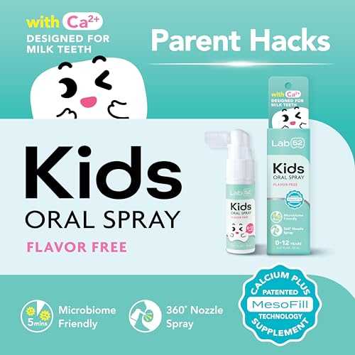 LAB52 Kids Oral Spray, Fluoride-Free Dental Care for Babies & Toddlers