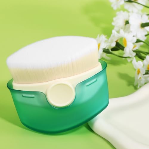 Sunscreen Applicator Brush with Protective Cover - Travel-Friendly Face Tool