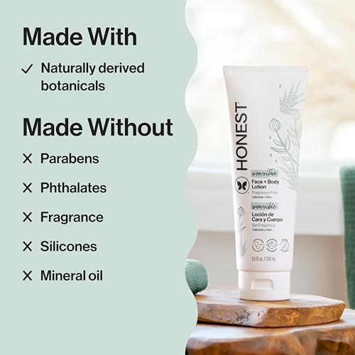 The Honest Company Fragrance-Free Face and Body Lotion, 8.5 fl oz