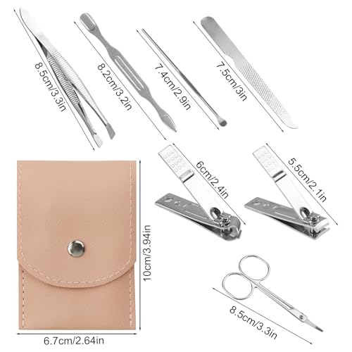Terdey 12 Pack Nail Clippers Set - 3.95 Inch Stainless Steel Manicure & Pedicure Kit