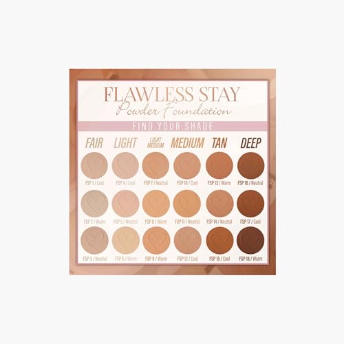 Beauty Creations Flawless Stay Powder Foundation - Long-Lasting Matte Finish