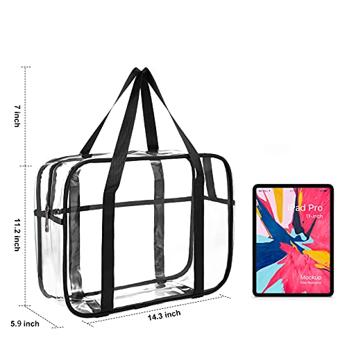 Large Clear Makeup Bag - PVC Travel Toiletry Organizer