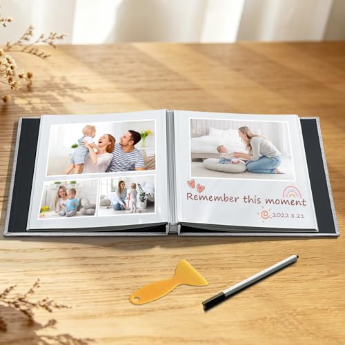 Self-Adhesive Photo Album - 40 Pages for 4x6, 5x7 & 8x10 Pictures