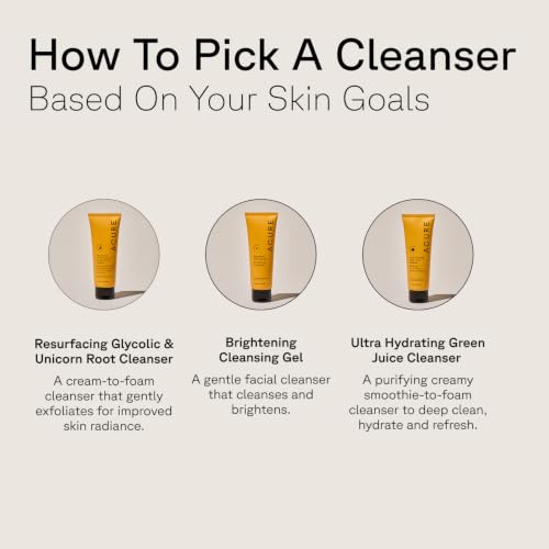 Acure Ultra Hydrating Green Juice Face Cleanser - 4 Fl Oz | Superfood Pore Scrub for All Skin Types