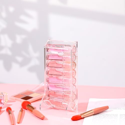 Weysat Lip Balm Organizer - 2 Pcs Clear Acrylic Dispensing Holder