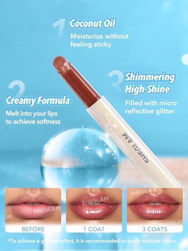 SHEGLAM Pout-Perfect Moisturizing Lip Gloss - Pink Flamingo