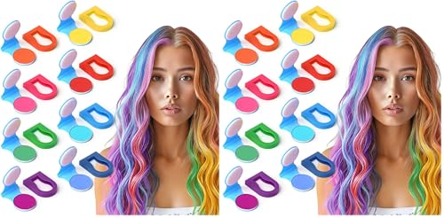 8-Count Washable Temporary Hair Chalk Set for Kids & Adults