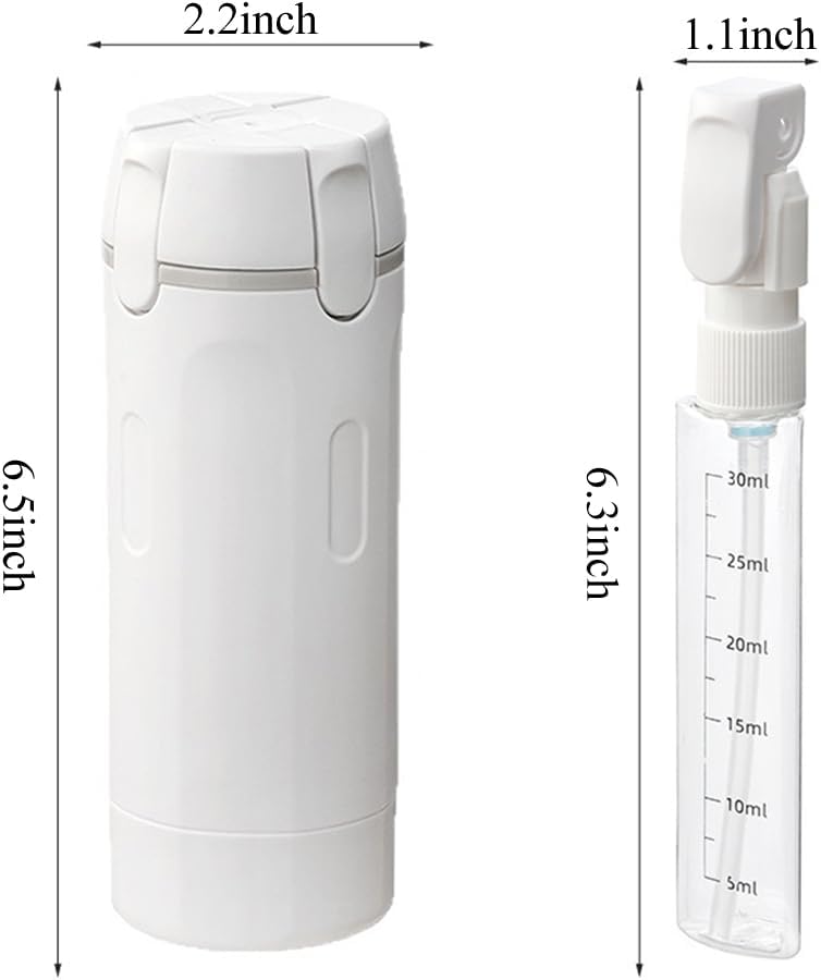 4 in 1 Travel Dispenser Set - Leak Proof 30ML Travel Bottles with Stickers | Portable Toiletry Containers for Shampoo & Lotion