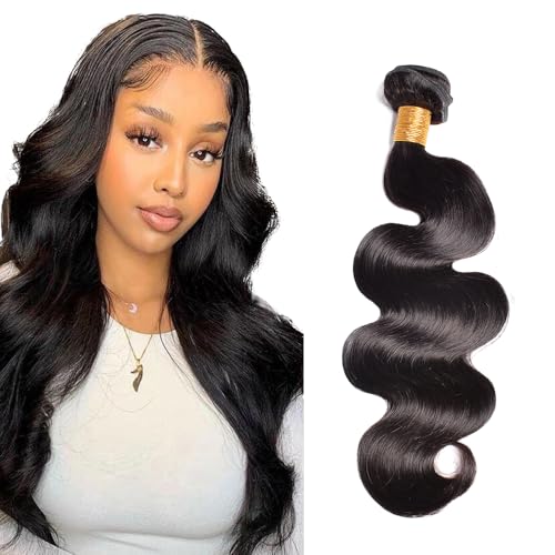 22 Inch Brazilian Body Wave Human Hair Bundle - 50g Natural Black Weave
