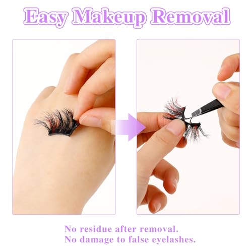 40PCS Self-Adhesive Eyelash Strips - Waterproof Lash Glue Tape