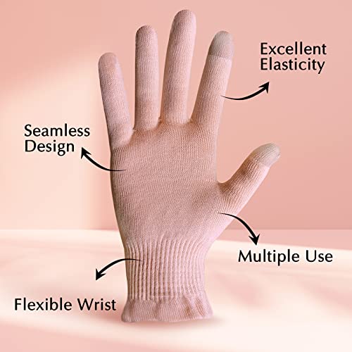 Evridwear Cotton Touchscreen Moisturizing Gloves for Dry Hands