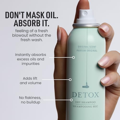 Drybar Detox Dry Shampoo Spray - Original Max Refresh 1.4oz, Absorbs Oil & Adds Volume