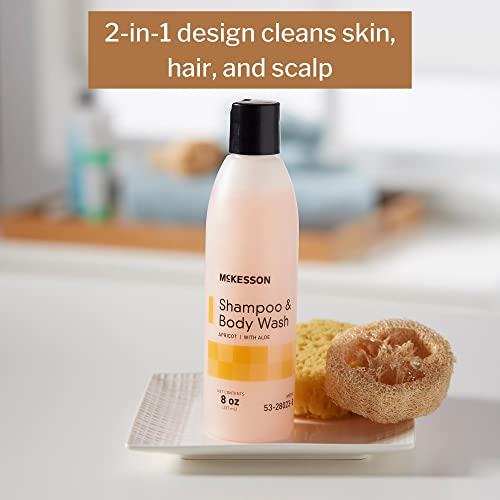 McKesson Aloe & Apricot Scent Body Wash & Shampoo 8 oz - Pack of 1