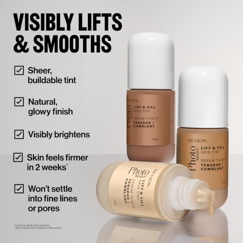 Revlon PhotoReady Lift + Fill Skin Tint, Light-Medium, 1 fl oz