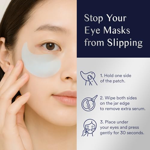 Under Eye Patches for Dark Circles - 30 Pairs Gel Masks with Collagen & Retinol