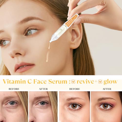 Vitamin C Serum with Hyaluronic Acid & Niacinamide | THESKCARE 30 Ampoules