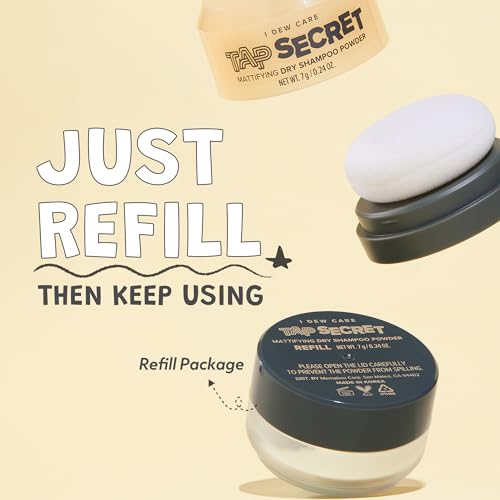 I DEW CARE Tap Secret Mattifying Dry Shampoo Powder 0.24 oz - Oil Control & Volume