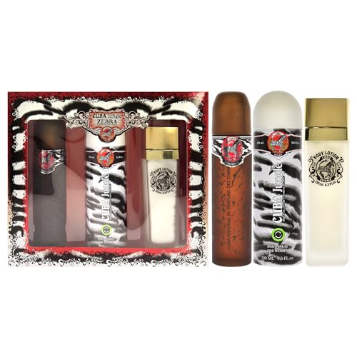 Cuba Jungle Zebra 3-Piece Fragrance Gift Set for Women
