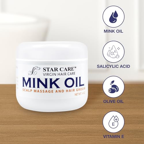 Mink Oil Hair Care for Scalp Relief & Hydration - 4oz