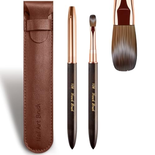 Professional Acrylic Nail Brush Size 10 - Kolinsky Sable Bristles