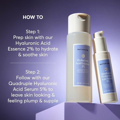 Naturium Hyaluronic Acid Serum 5% - Hydrating Anti-Aging Face Serum, 1 oz