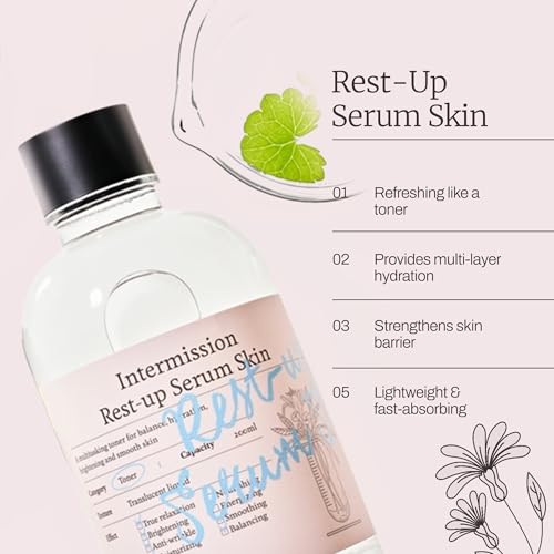 Intermission Rest-Up Serum & Hydrating Toner 6.76 Fl Oz - All-in-One Facial Skincare