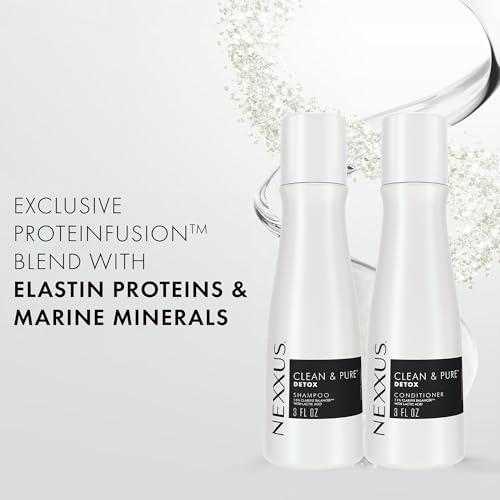 Nexxus Travel Shampoo & Conditioner Set - Clean & Pure 3 Oz