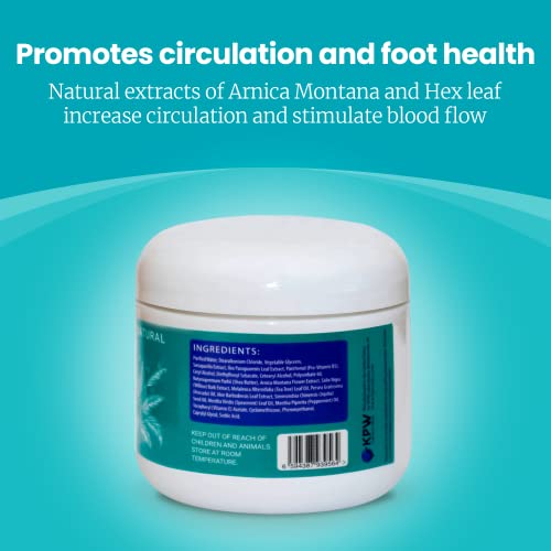 Renew Foot Cream for Dry Cracked Heels - 3 Ounce All-Natural Hydrating Cream