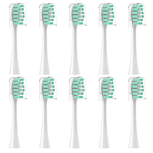 10-Pack Replacement Toothbrush Heads for Gleem Electric Toothbrush