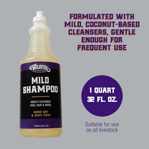 Weaver Livestock Mild Shampoo for Hide, Hair & Wool – Gentle Coconut-Based Daily Use