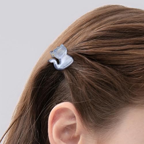 Mistofu Cat Design Mini Acrylic Claw Clips - 12 Pack for Women & Girls