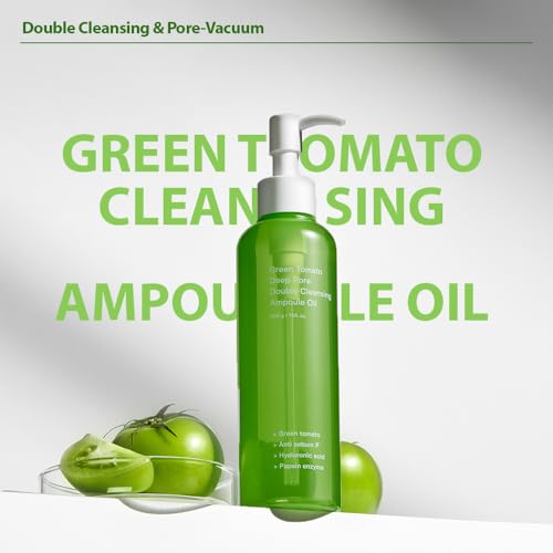 SUNGBOON EDITOR Green Tomato Cleansing Oil - Makeup Remover & Blackhead Treatment, 7.05 fl oz