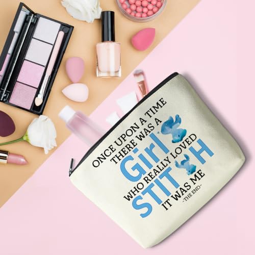 LONGXIN Cute Cartoon Cosmetic Makeup Bag - Large Capacity Zipper Pouch