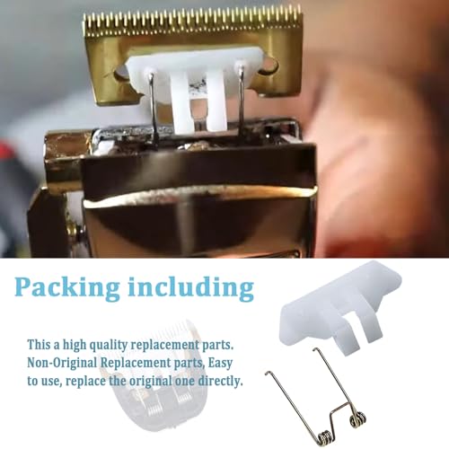 Hair Clipper Spring Tension & Cam Follower Replacement - 2 Springs & 2 Followers for Babyliss 870 Series